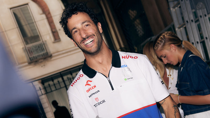 Daniel Ricciardo, special ambassador to celebrate the 25th anniversary of Blue Square by Piquadro