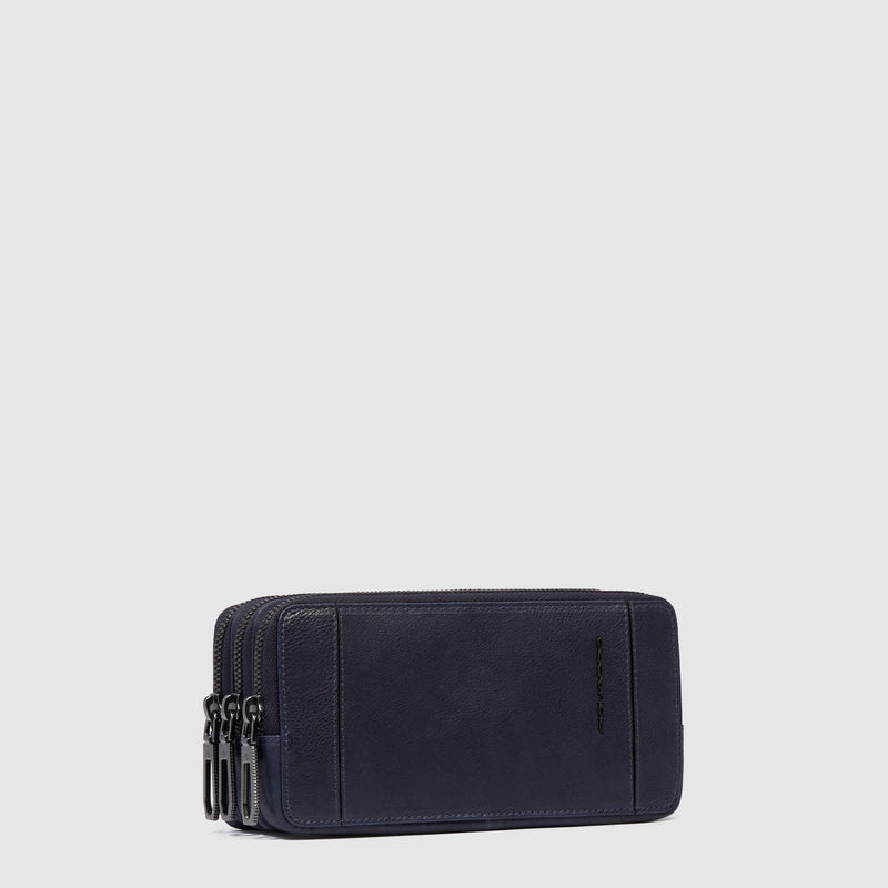 Men's clutch with three dividers