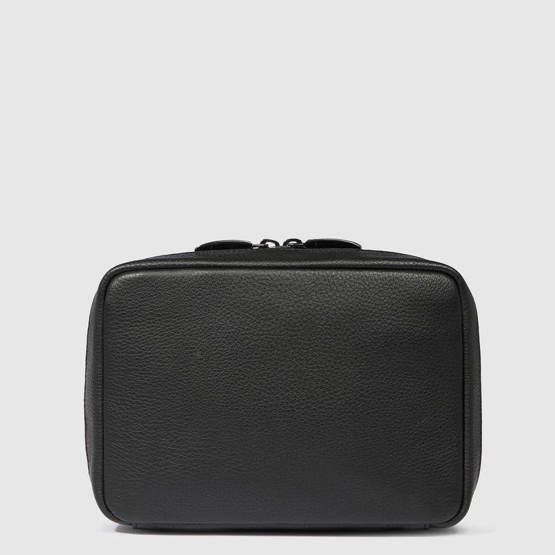 Bolso organizador de cables de viaje de piel