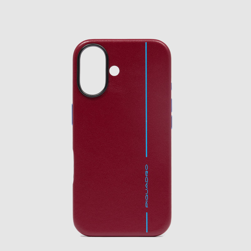 Leather case for iPhone® 16 with 6,1” display