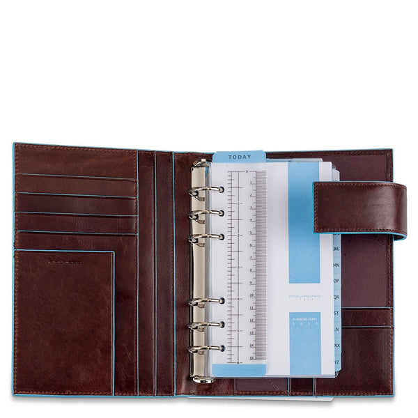 Agenda organizer in pelle