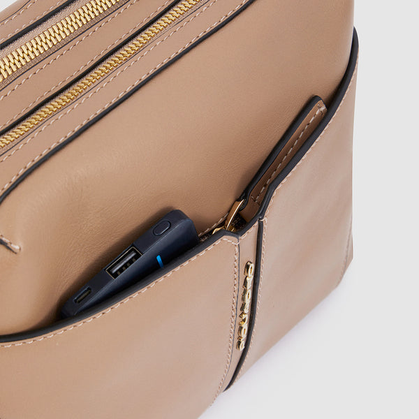 Women's crossbody bag with iPad®mini compartment