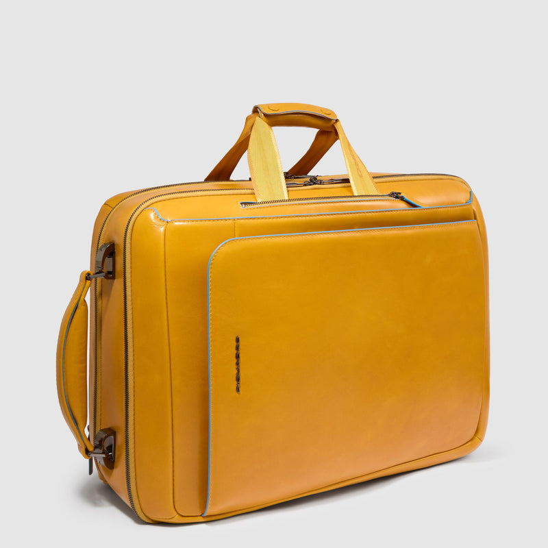 Cabin suitcase with garment sleeve