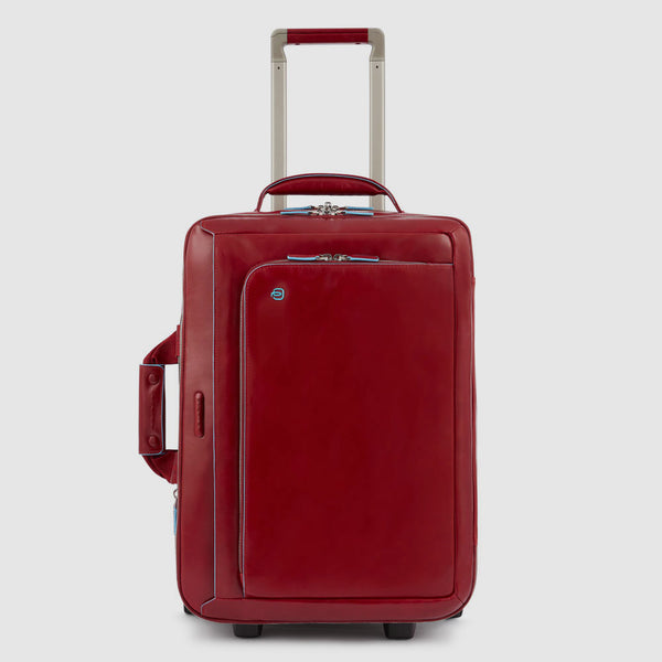 Cabin suitcase with garment sleeve