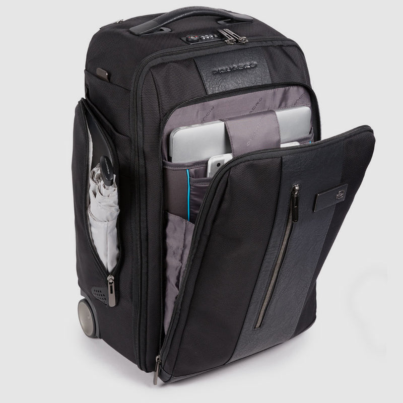 Cabin size laptop trolley backpack 15,6