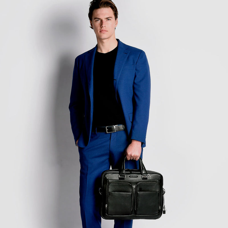 Slim portfolio computer briefcase with iPad®Air/Ai