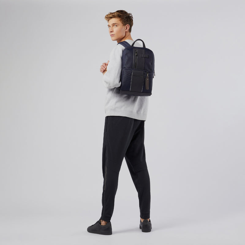 Computer and iPad® backpack in recycled fabric wit