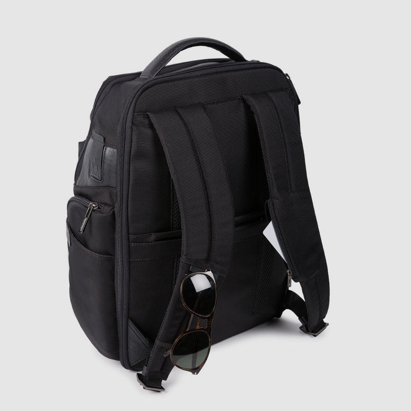 Laptop and iPad® backpack in recycled fabric with