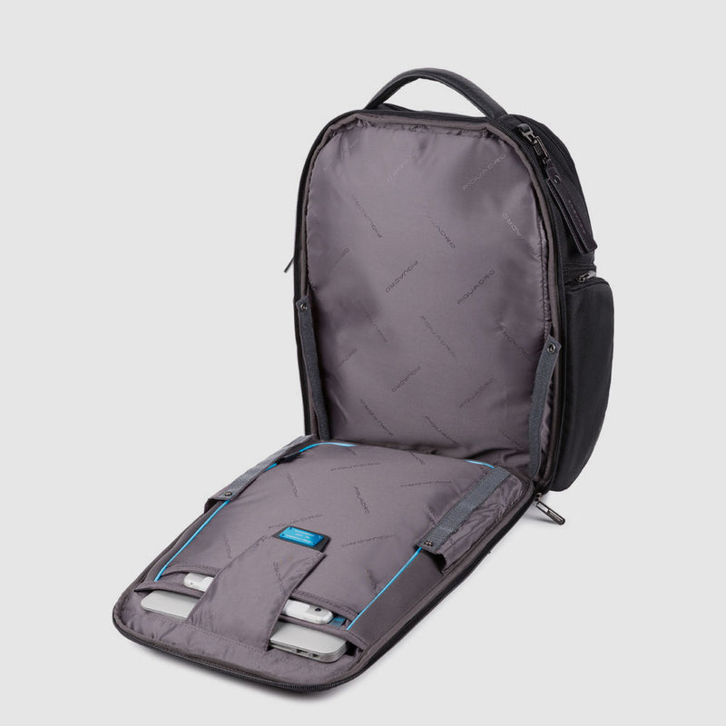 Laptop and iPad® backpack in recycled fabric with