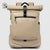 Water resistant roll top backpack for laptop 15,6