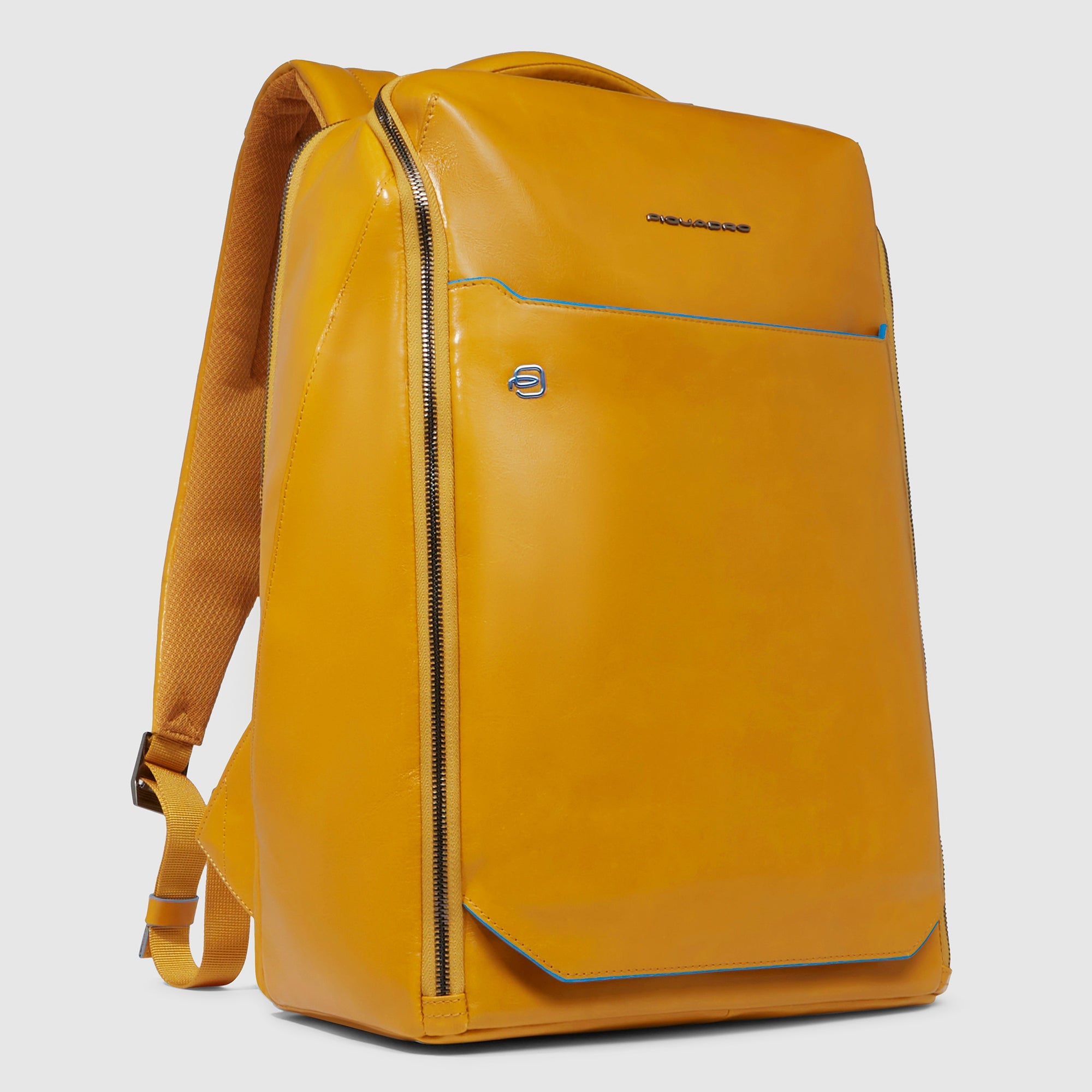 Piquadro blue square backpack hotsell