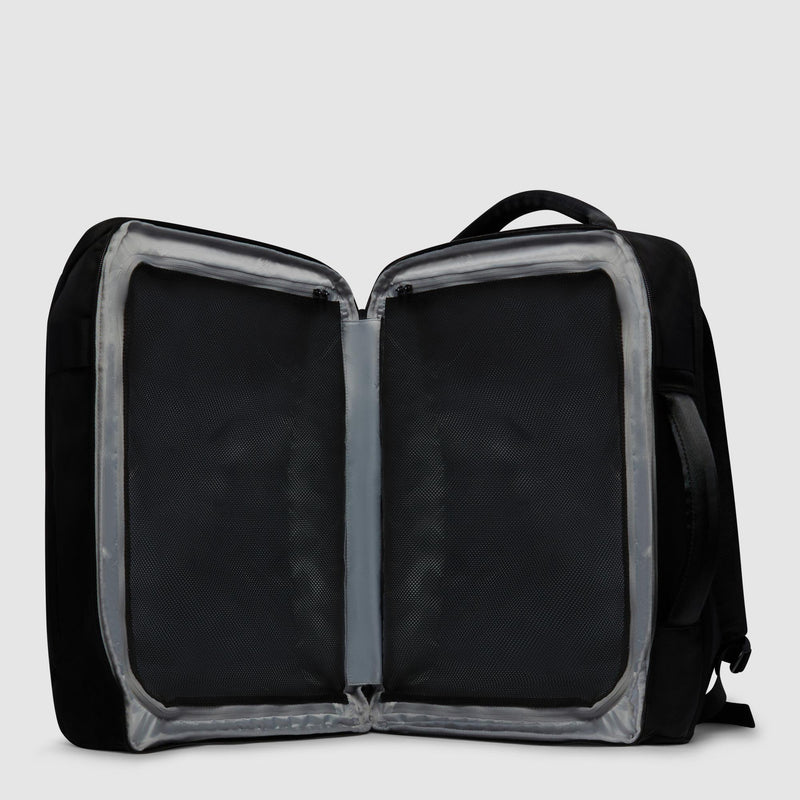 Travel laptop backpack 17,3" in recycled fabric