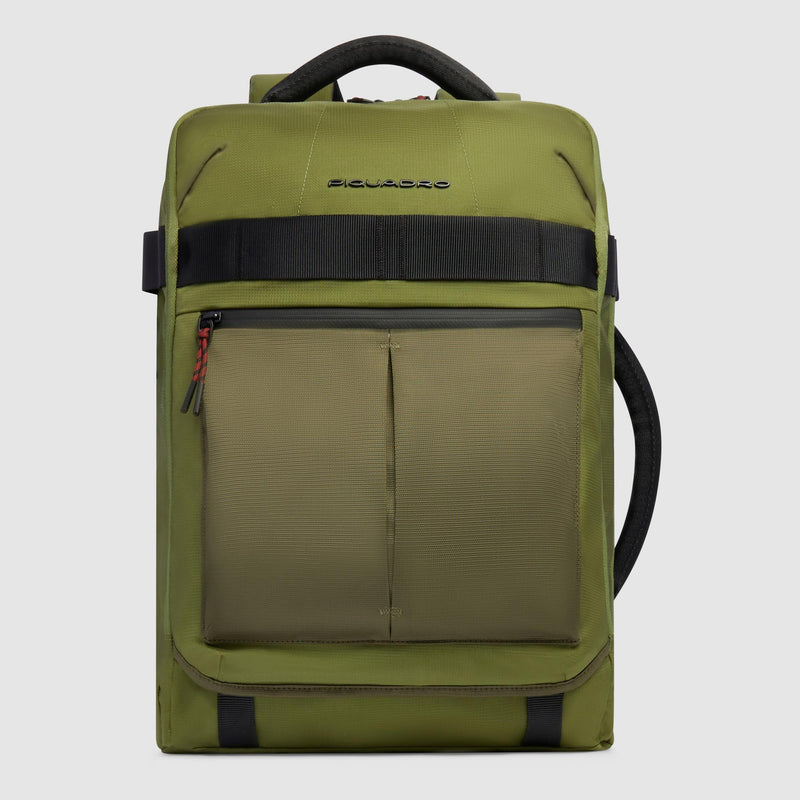 Travel laptop backpack 17,3" in recycled fabric