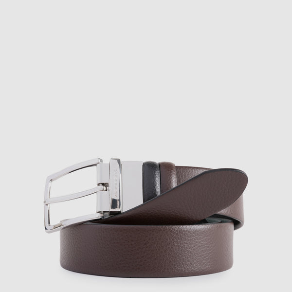 Reversible men’s belt with prong buckle