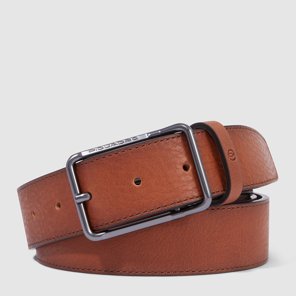 Ceinture homme en cuir avec boucle-ardillon