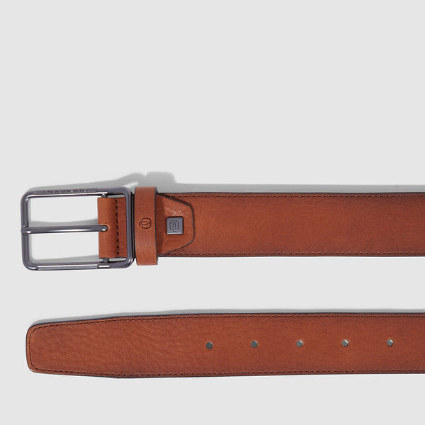 Ceinture homme en cuir avec boucle-ardillon