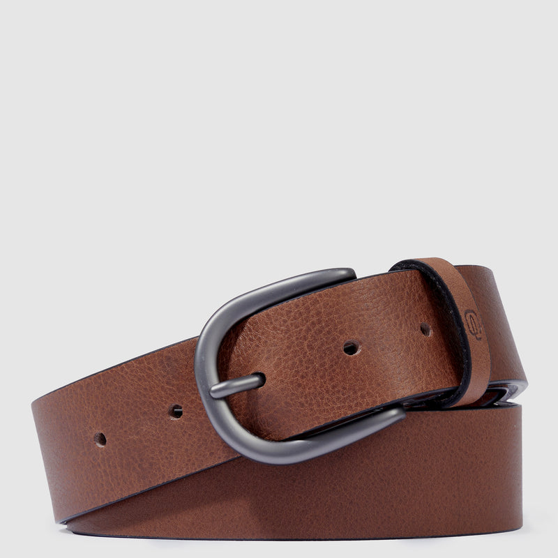 Ceinture homme en cuir avec boucle-ardillon