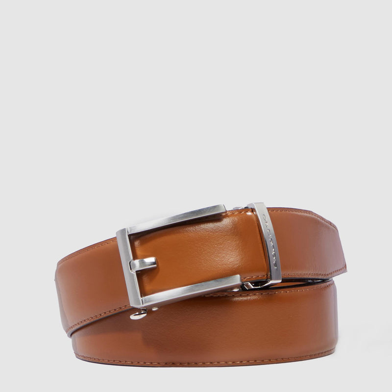 No holes men’s leather belt