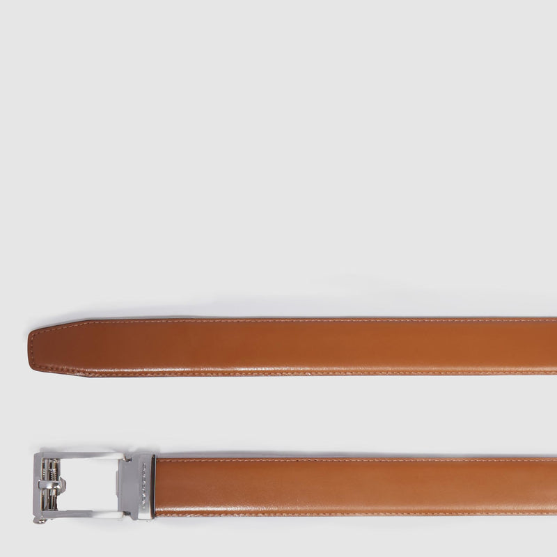 No holes men’s leather belt