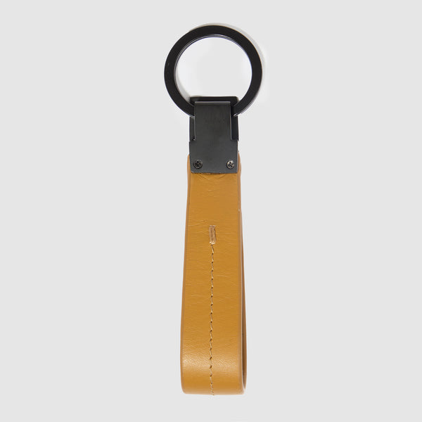 Leather men's keychain