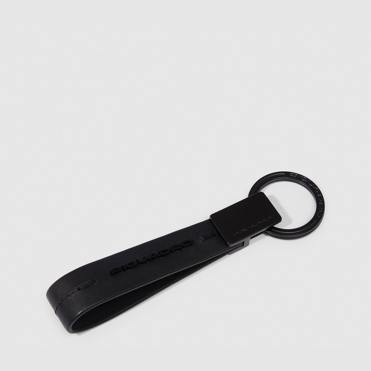 Leather men's keychain