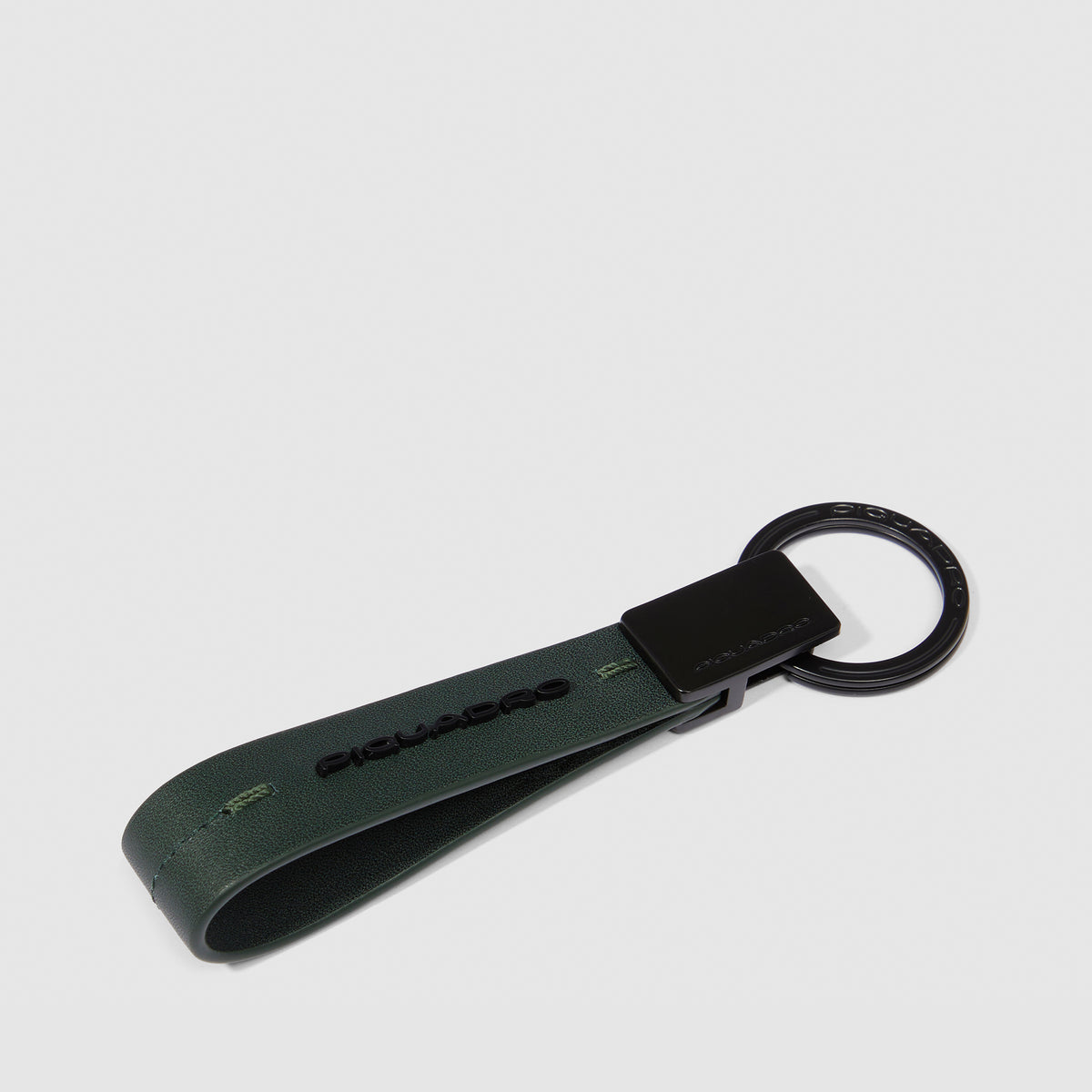 Leather men's keychain