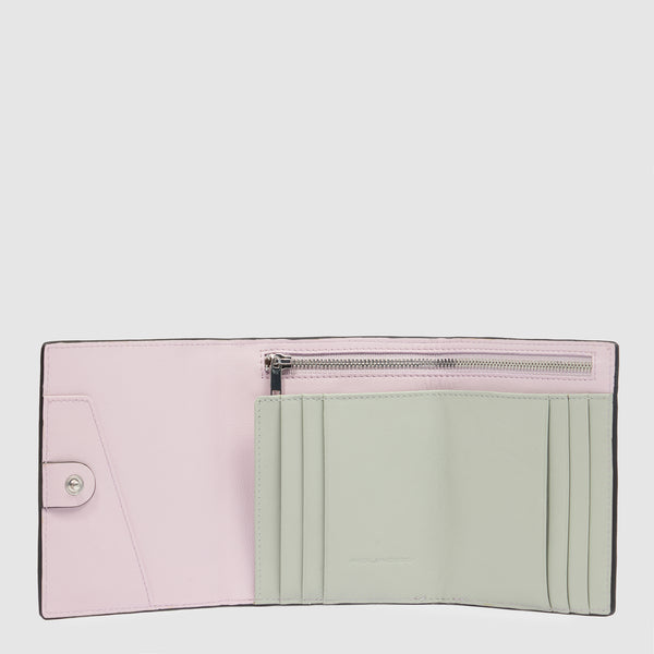 Small size, vertical women’s trifold wallet