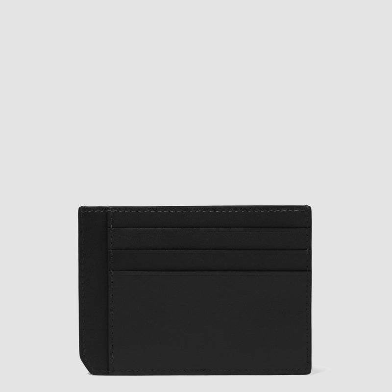 Leather men's slim credit card pouch