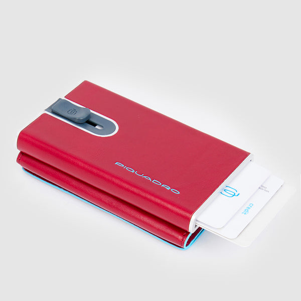 Compact wallet for banknotes and credi cards with