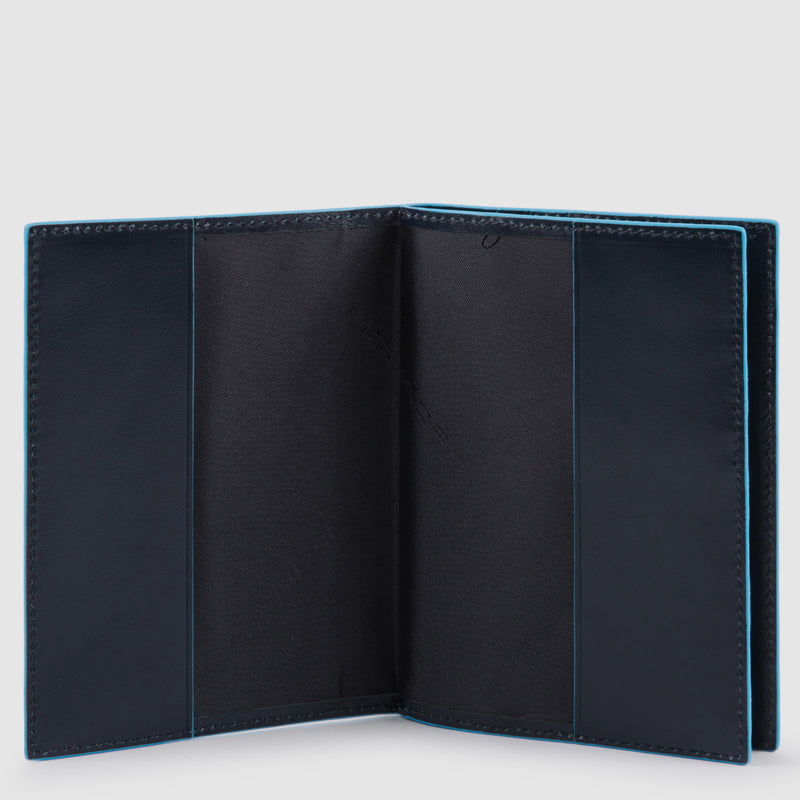 Passport holder with document sleeve, credit