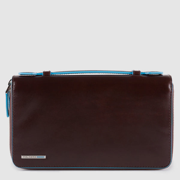 Travel document holder with top handle