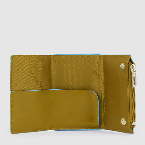 Compact wallet avec système coulissant