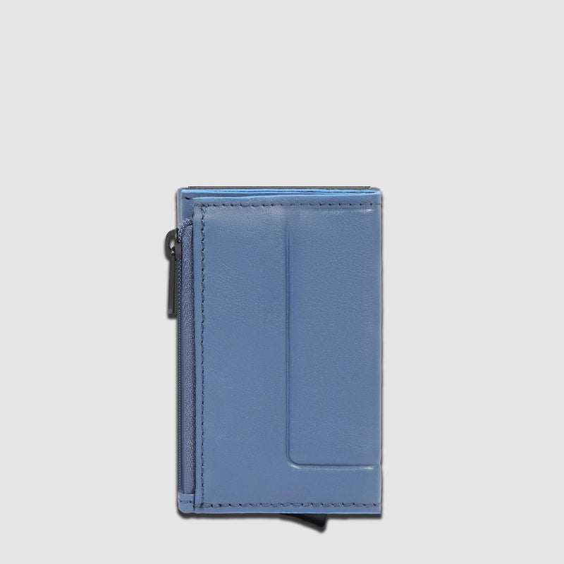 Compact wallet portamonete con sliding system