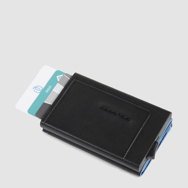 Compact wallet portamonete con sliding system