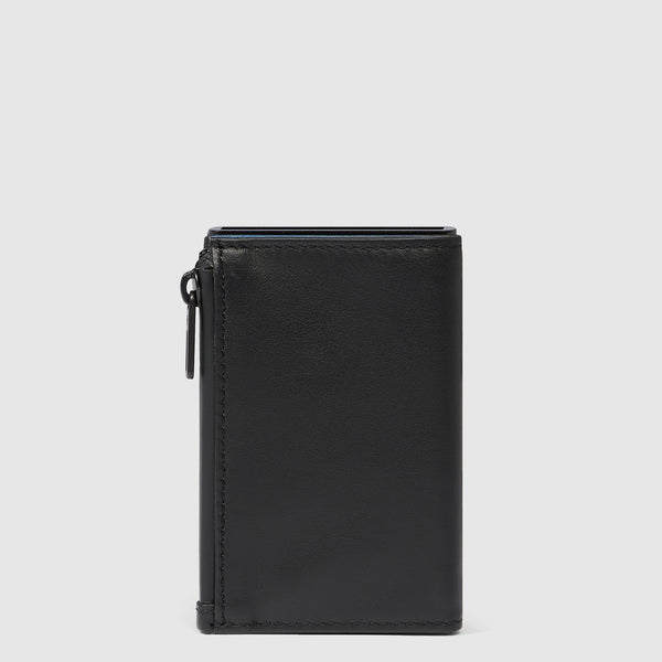 Compact wallet avec système coulissant