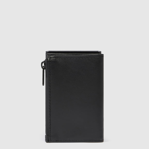 Compact wallet avec système coulissant