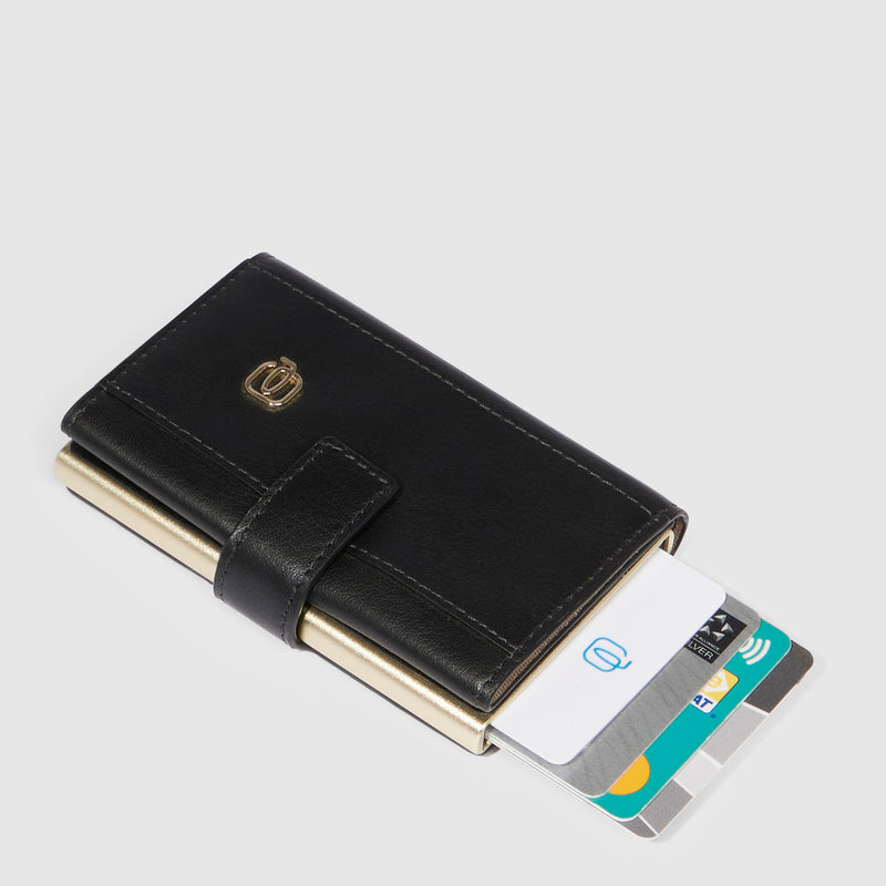 Credit card holder case in metal