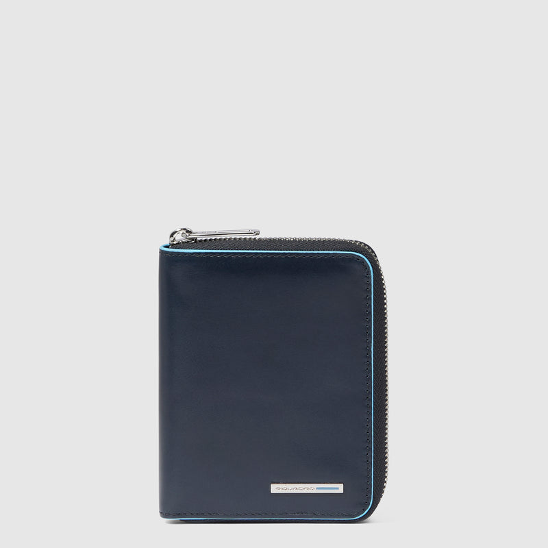 Small size, zip-around wallet