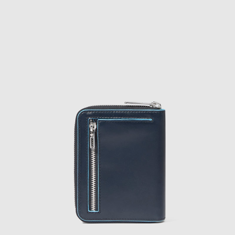 Small size, zip-around wallet