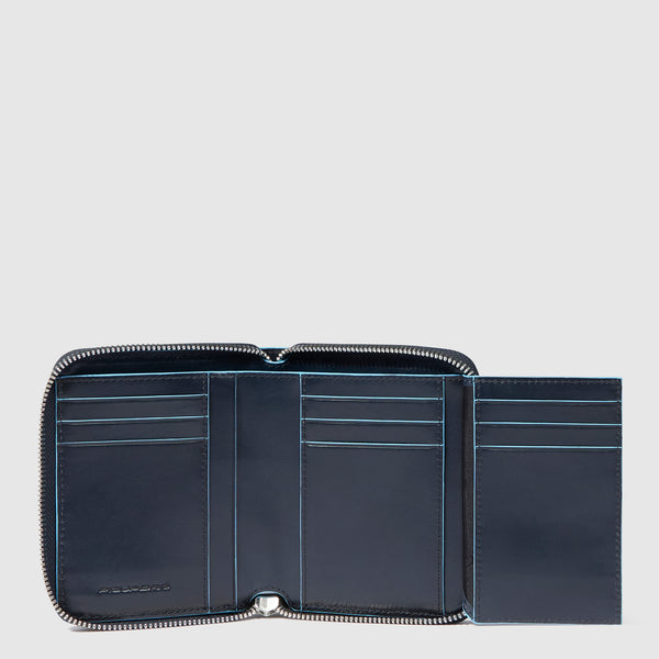 Small size, zip-around wallet