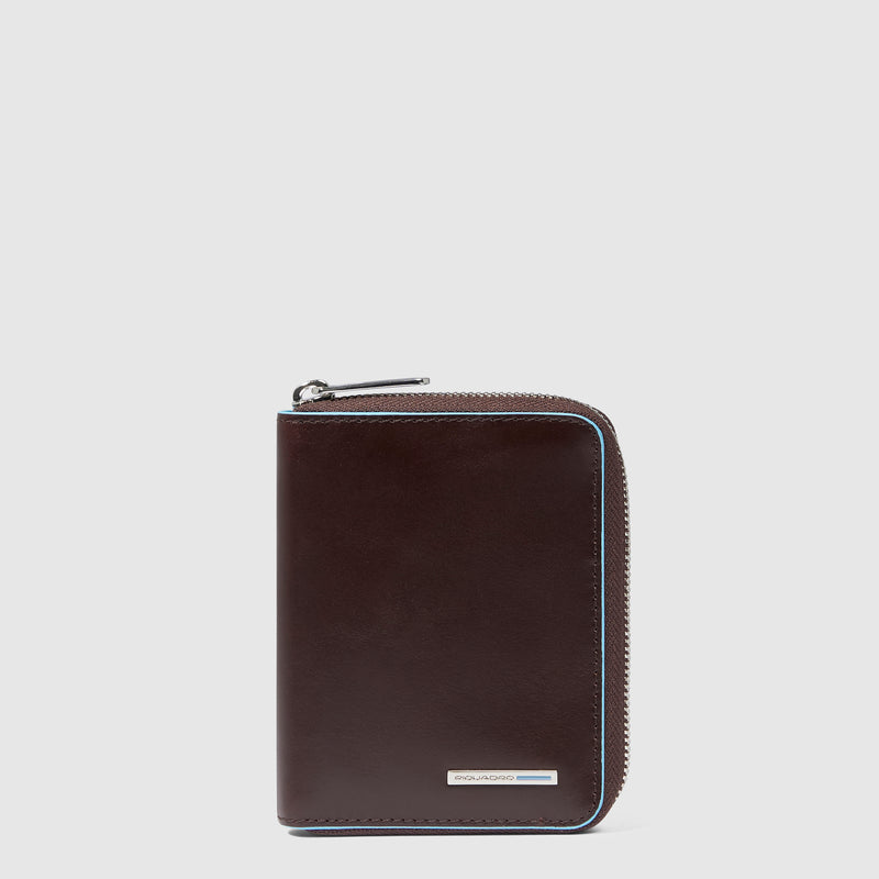 Small size, zip-around wallet