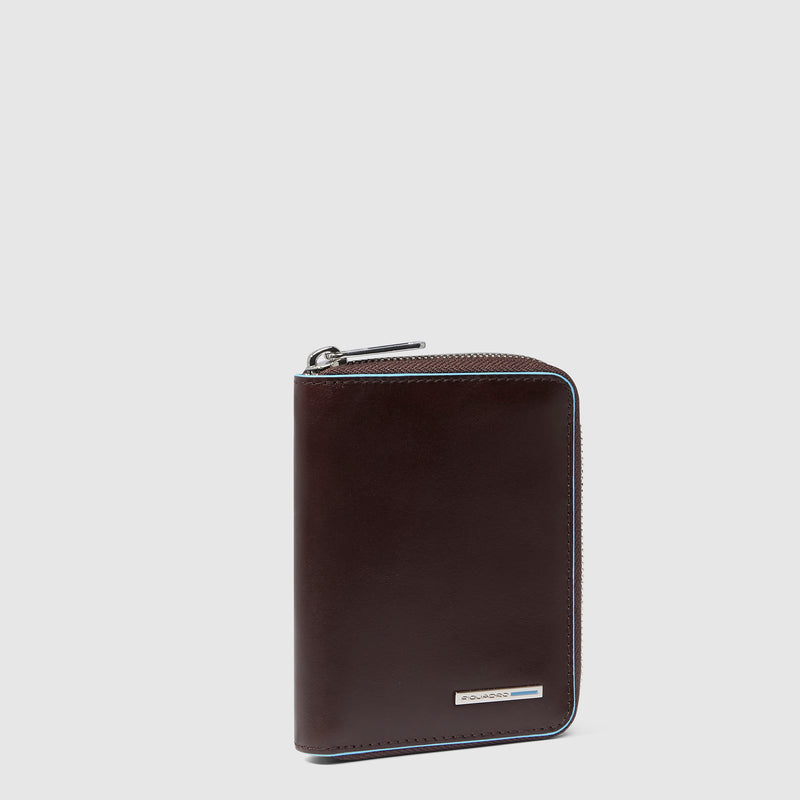 Small size, zip-around wallet