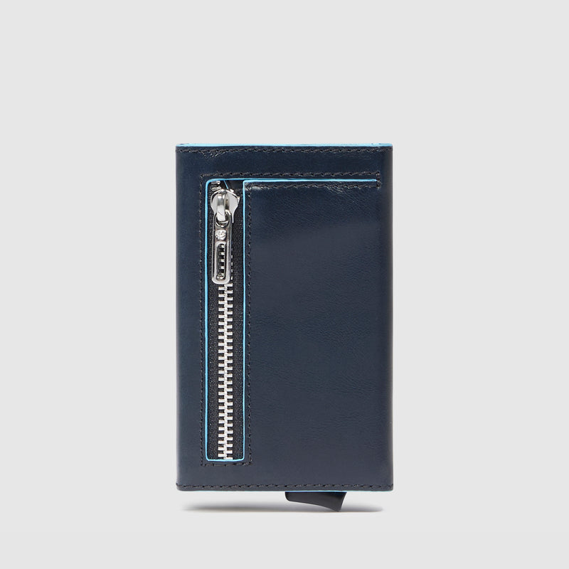 Credit card case with sliding system