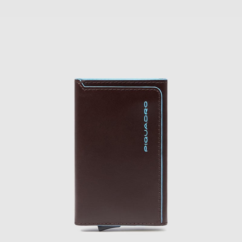 Credit card case with sliding system