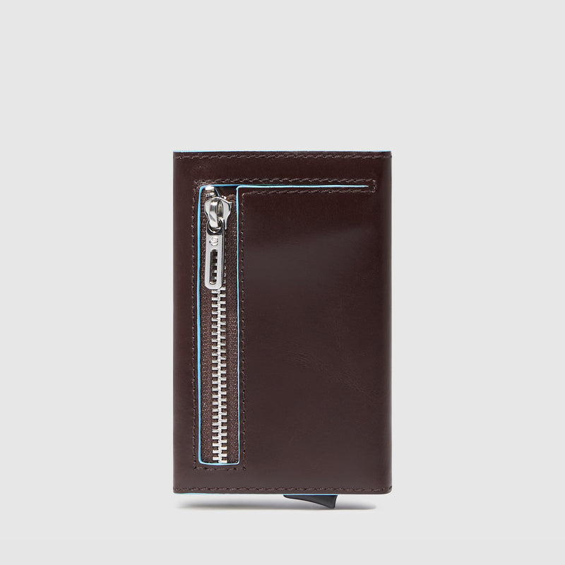 Credit card case with sliding system