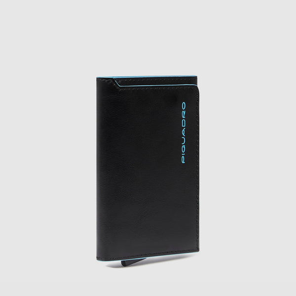 Credit card case with sliding system