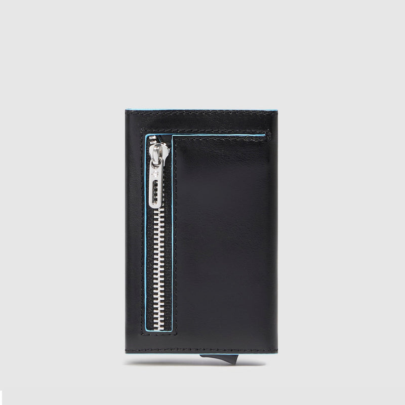 Credit card case with sliding system