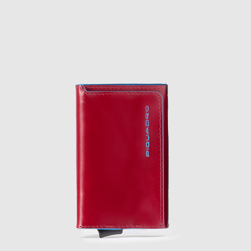 Credit card case with sliding system