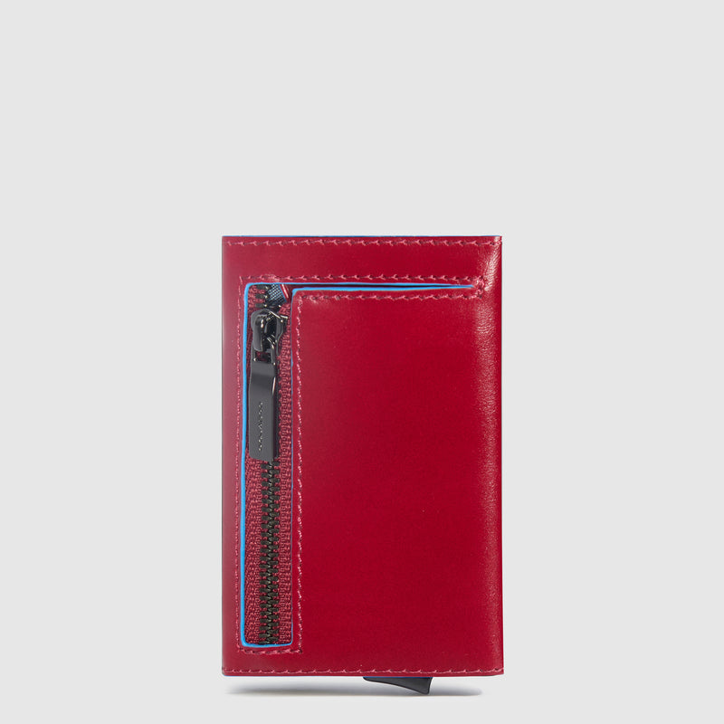 Credit card case with sliding system