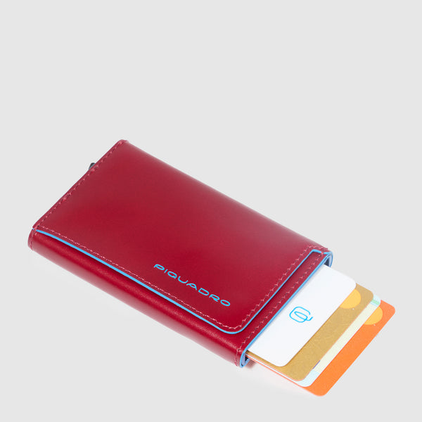 Credit card case with sliding system